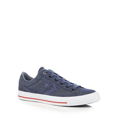 Converse Navy 'Star Player' lace up shoes